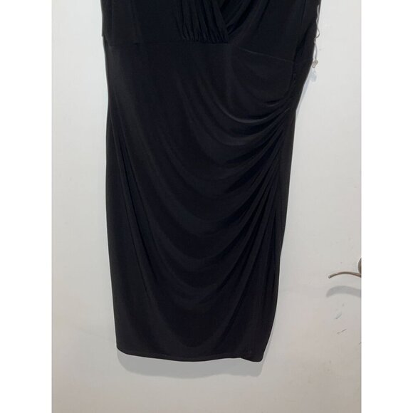 Lauren Ralph Lauren Faux Wrap Sleeveless Stretch Sheath Mini Dress Women's Size - Picture 3 of 10